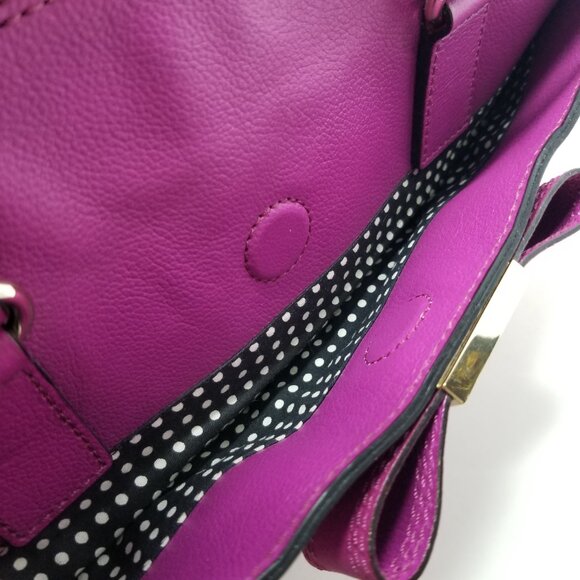 KATE SPADE Purple Bow Handbag with Removable Adjustable Strap Handbags Bags - Picture 12 of 16